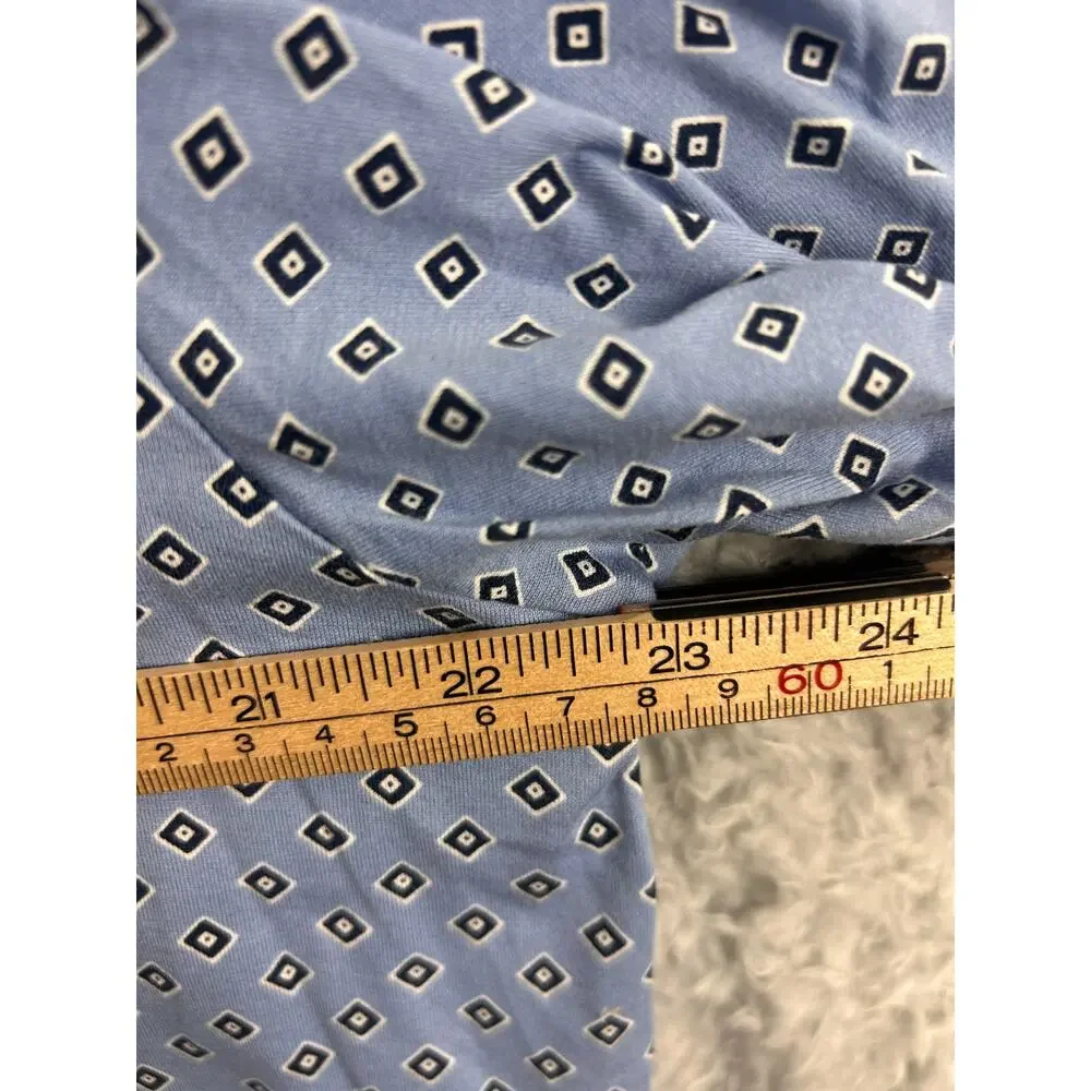 Polo Golf Ralph Lauren Men’s Polo Shirt Blue Geometric Print‎ Size L